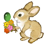 Gif animé Pâques lapin oeuf